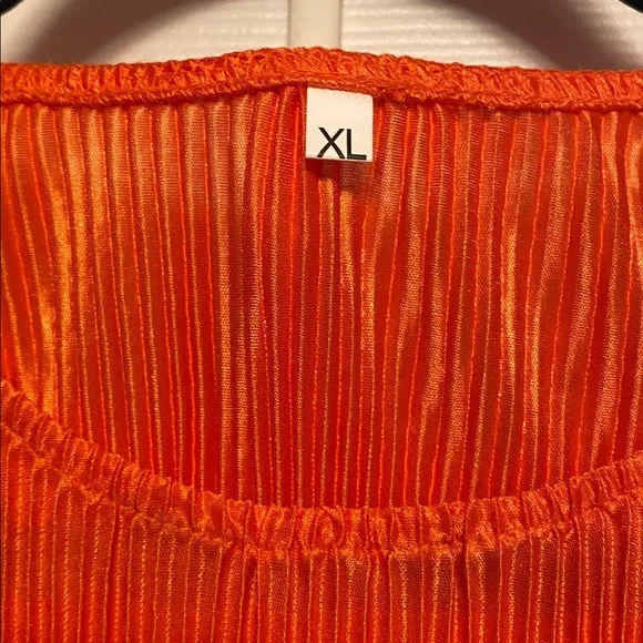 Orange Long Sleeve Textured Maxi Dress…size XL - Picture 4 of 5